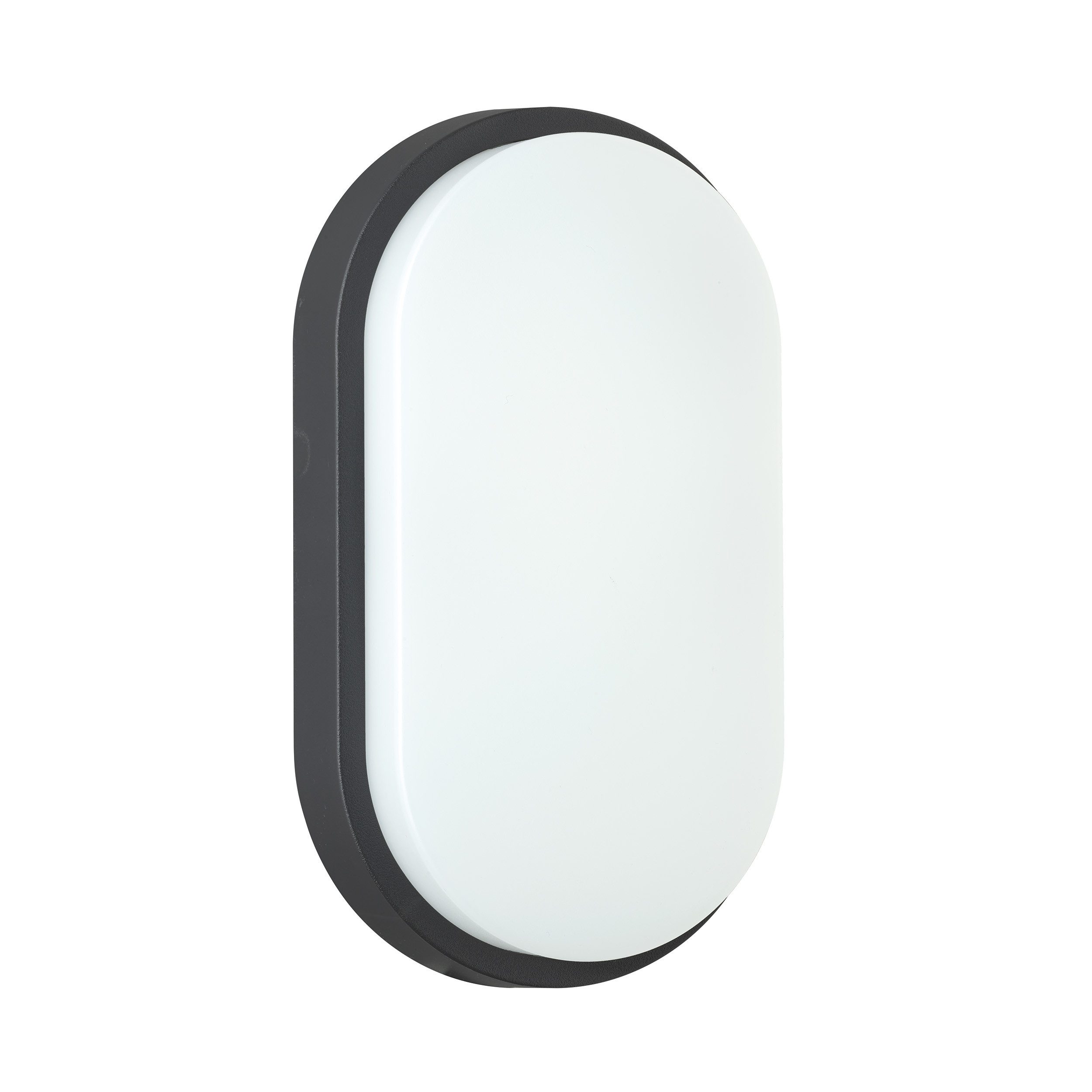 Oktaplex lighting LED Deckenleuchte Oktaplex LUMI Kellerleuchte Ohne Bewegungsmelder, Diffusor, LED fest verbaut, Warmweiß, Deckenleuchte 10W 800 Lumen Wandlampe anthrazit