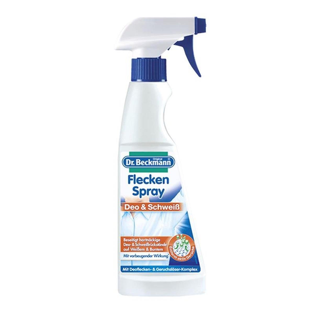 Dr. Beckmann Flecken Spray Deo & Schweiß 250 ml - Entfernt aktiv Gerüc Fleckentferner