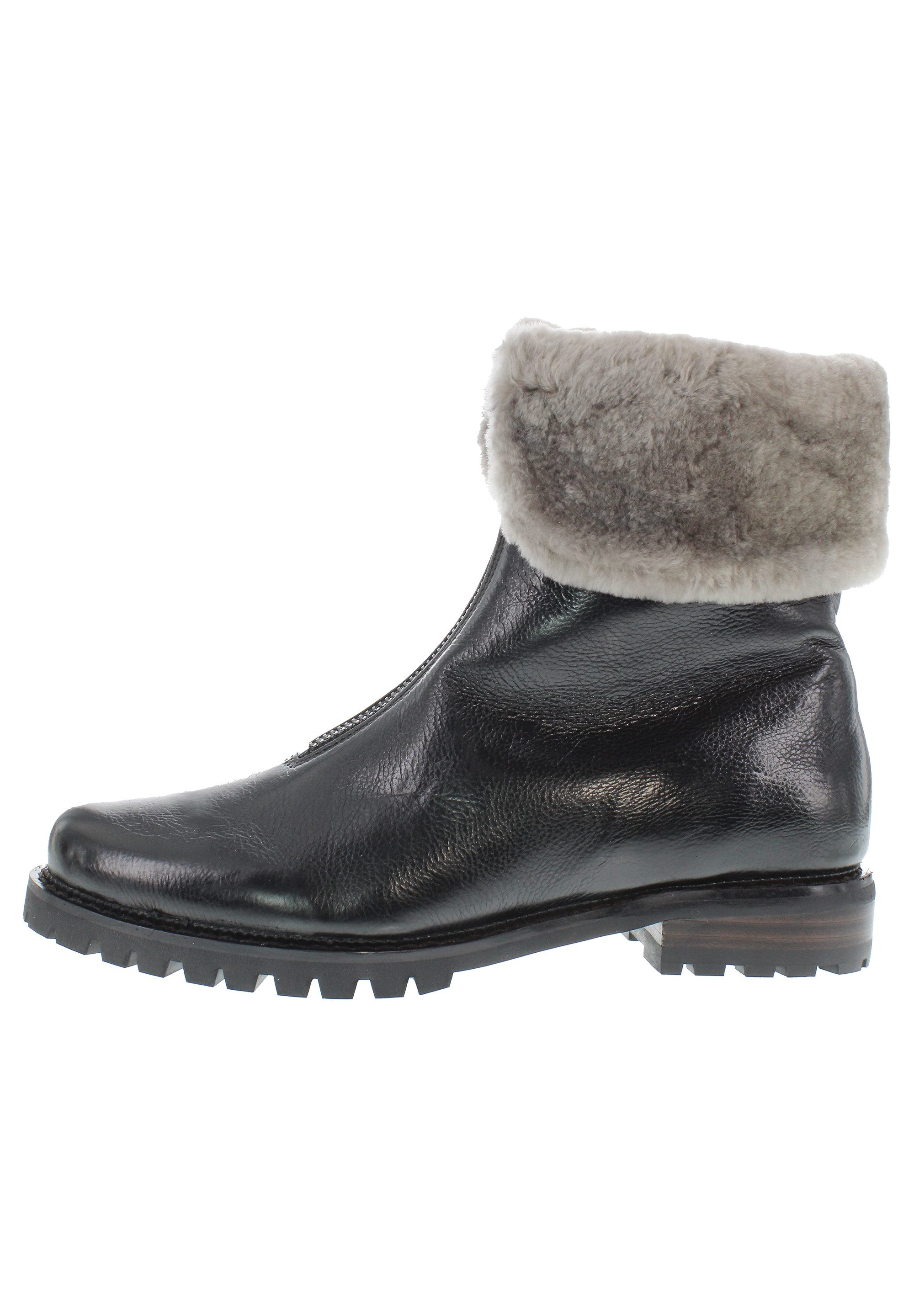 Everybody NICOMO - Stiefelette mit Umschlag und Futter aus echt Lammfell Schlupfstiefel