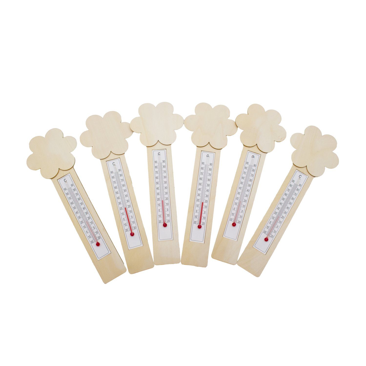 EDUPLAY Experimentierkasten Thermometer DIY Blumen 6er Set