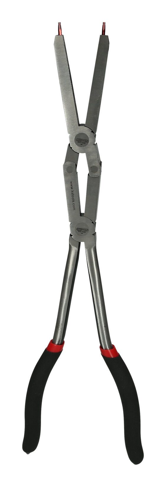 KS Tools Sicherungsringzange, Doppelgelenk-Sicherungszange für Innensicherungsringe, 345 mm
