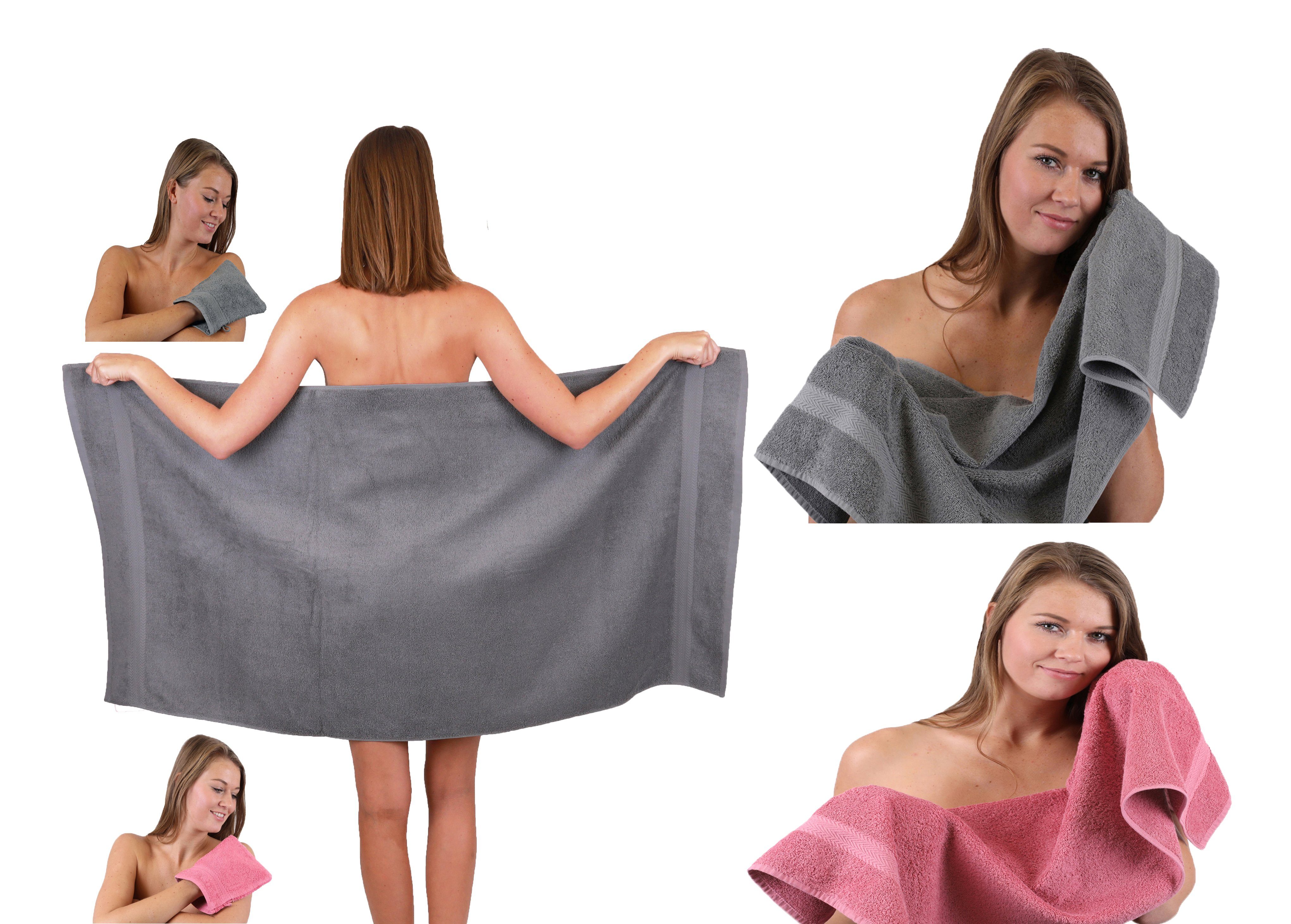 Betz Handtuch Set 5 TLG. Handtuch Set Single Pack 100% Baumwolle 1 Duschtuch 2 Handtücher 2 Waschhandschuhe, Baumwolle, (5-tlg)