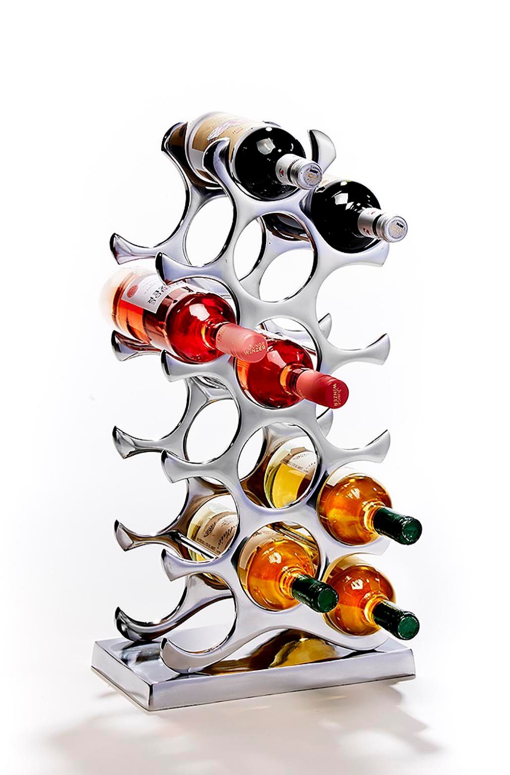 Kobolo Weinregal Flaschenhalter CIRCLE mit Standfuß für 15 Flaschen günstig online kaufen