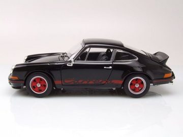 Welly Modellauto Porsche 911 Carrera RS 1973 schwarz rot Modellauto 1:18 Welly, Maßstab 1:18