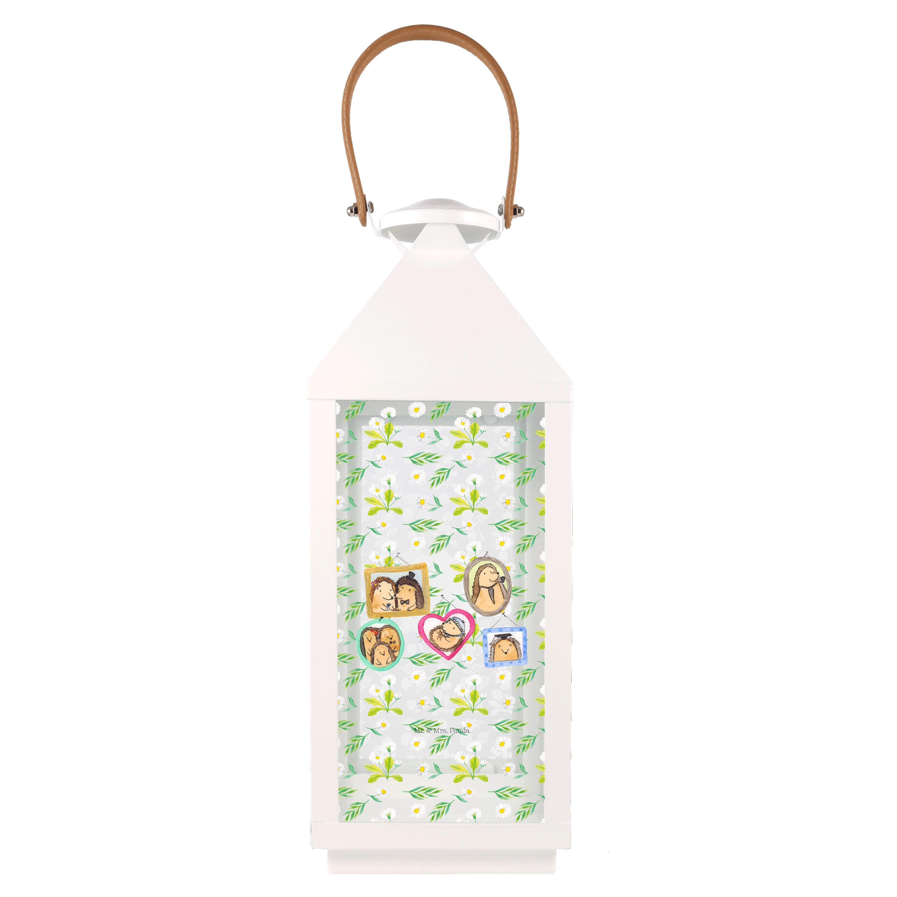 Mr. & Mrs. Panda Gartenleuchte Igel Familie - Transparent - Geschenk, Oma, Bruder, Gartenlicht, Zusa