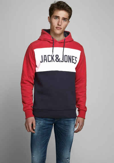 Jack & Jones Kapuzensweatshirt LOGO BLOCKIN SWEAT HOOD