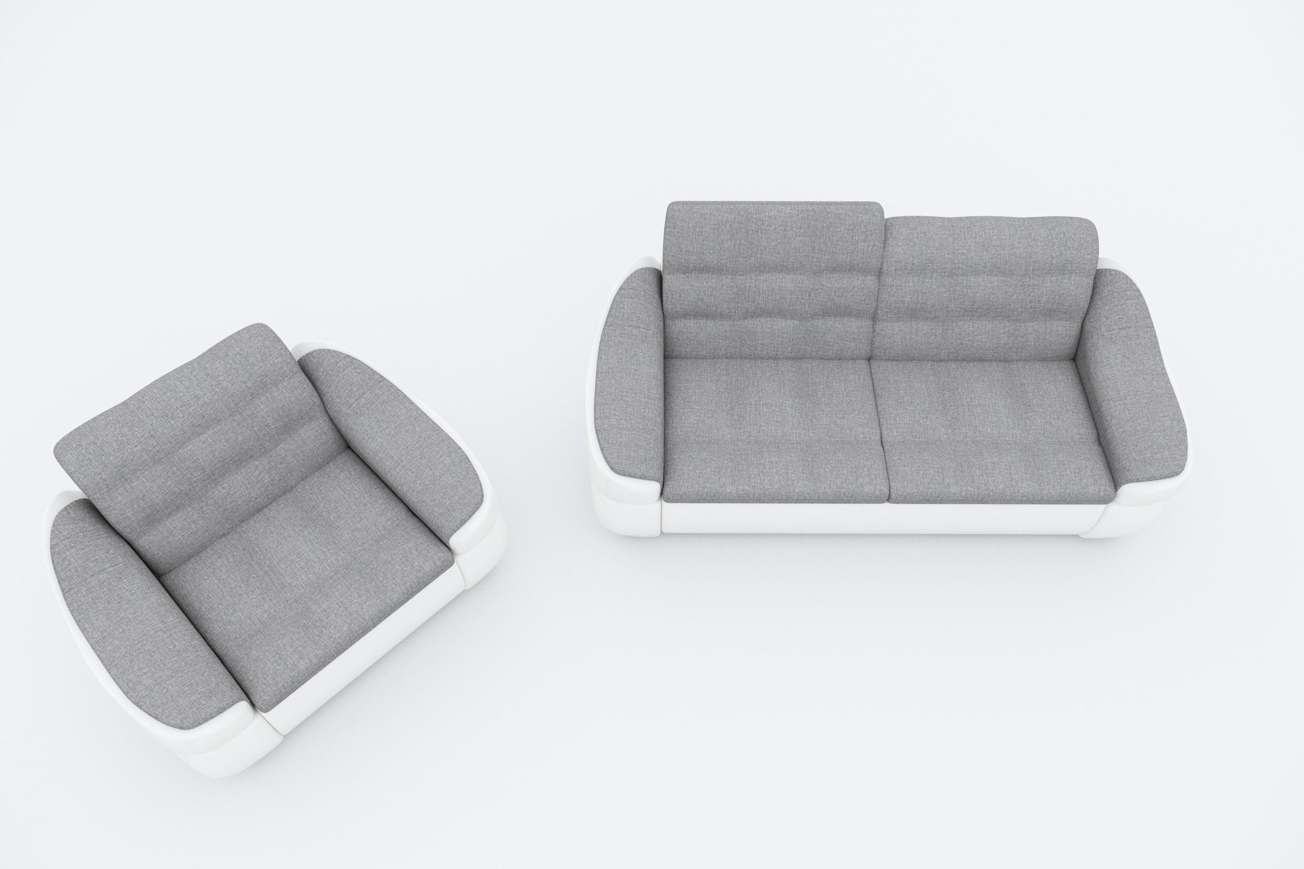 made in Alisa, aus Sessel, bestehend Modern (Set Sofa Polstergarnitur Design, und Europa 2-Sitzer (2-tlg), Stylefy