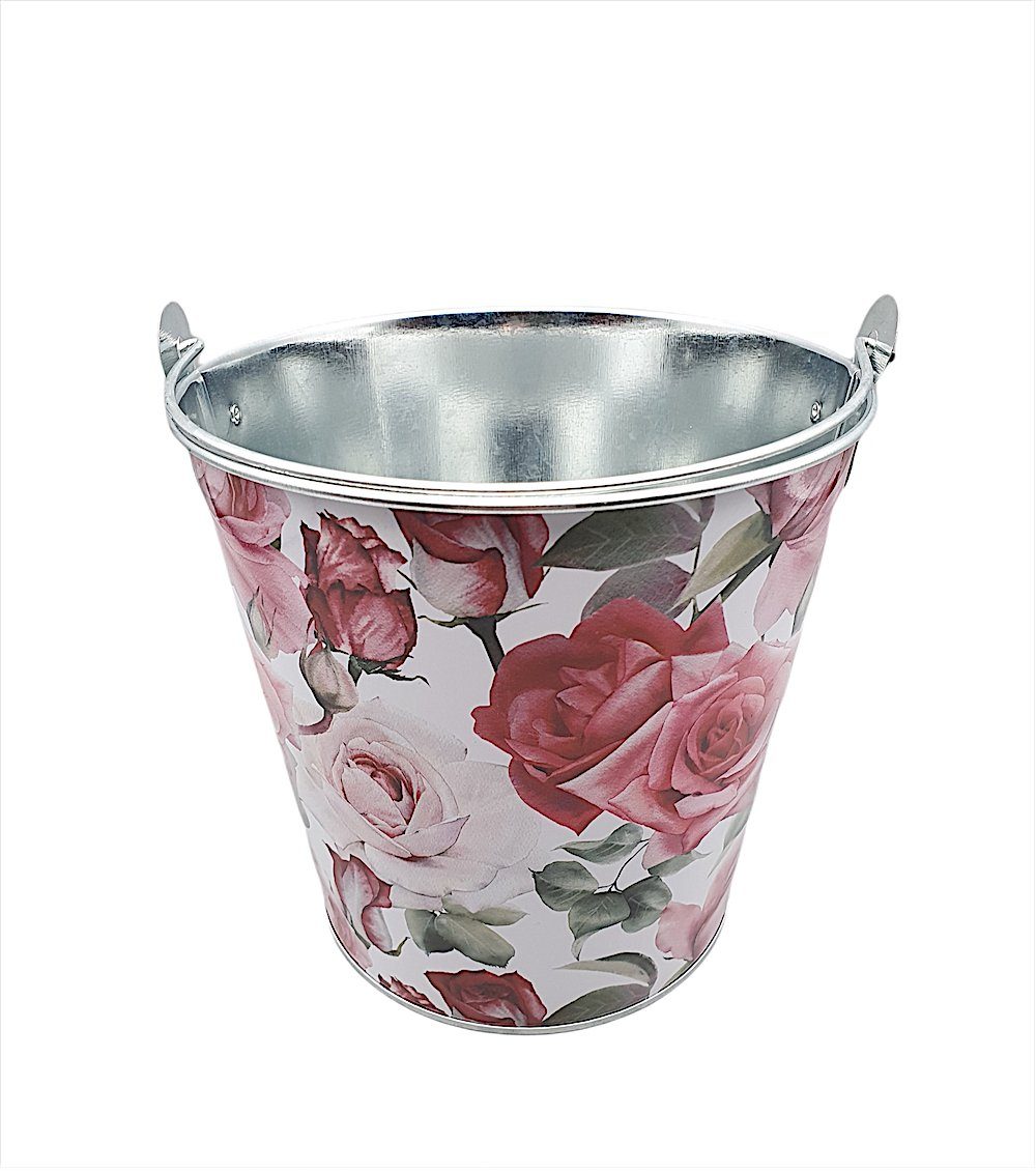 Linoows Pflanzkübel Übertopf, Pflanztopf, Blumentopf, Metalleimer günstig online kaufen