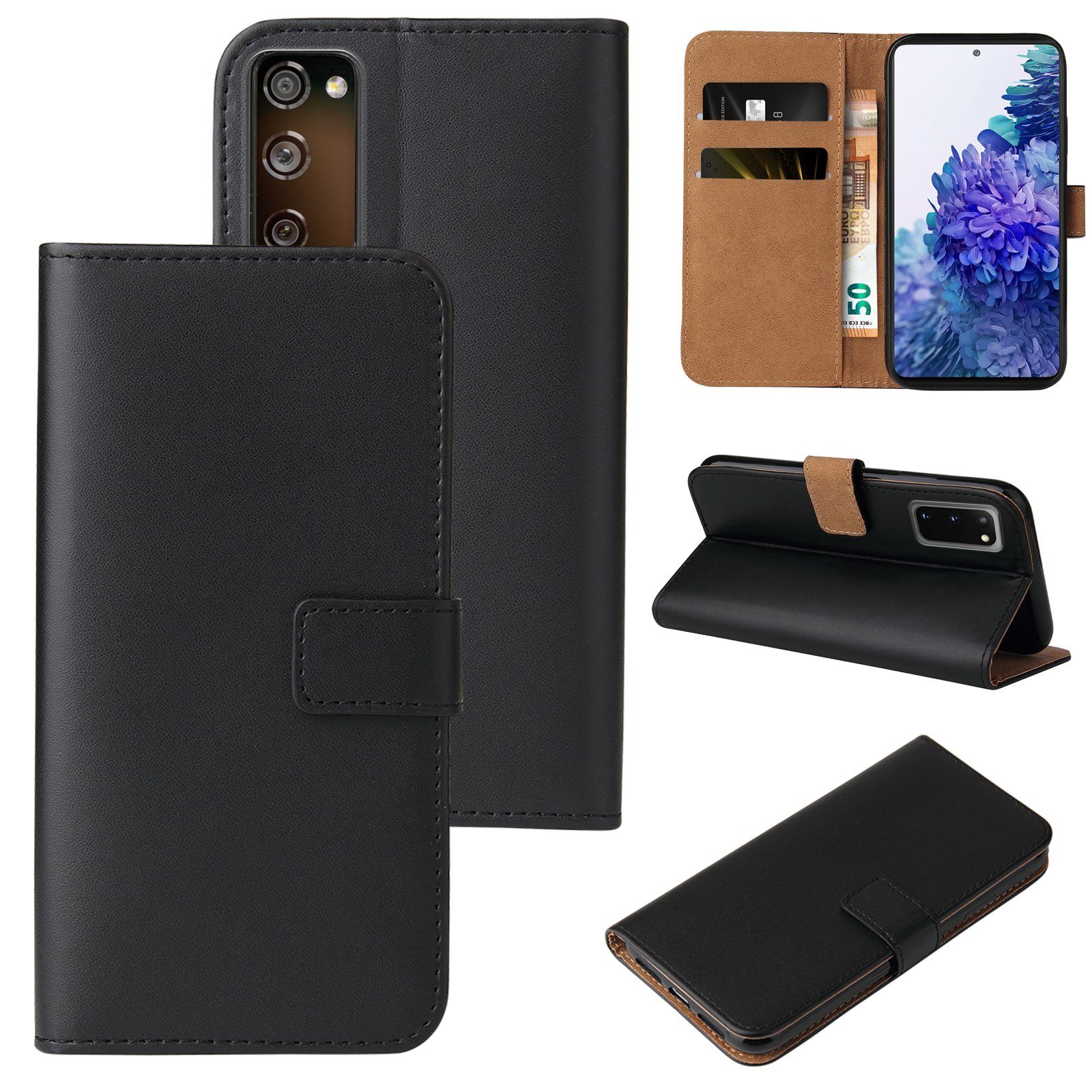 Tec-Expert Handyhülle Klapp Hülle für Samsung Galaxy S20 FE 6.5 Zoll, 6.5, Flip Case für Samsung Galaxy S20 FE