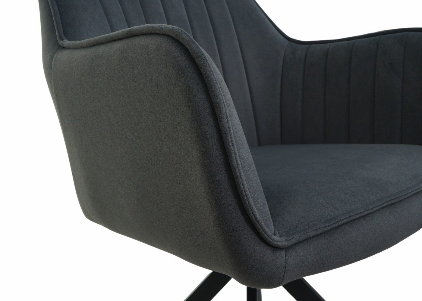 Endo-Moebel Essgruppe Essgruppe Esstisch ausziehbar 130/210cm 6 Stühlen Set Textil Samt, (7-tlg) – Bild 2 von 5