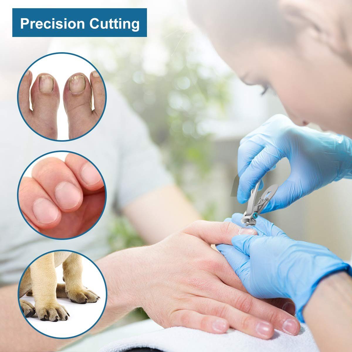 MORRENT Nagelknipser Nagelknipser Groß, Für Fußnägel Fingernägel,für dicke Nägel,Edelstahl, 2er-set, hoch edelstahl