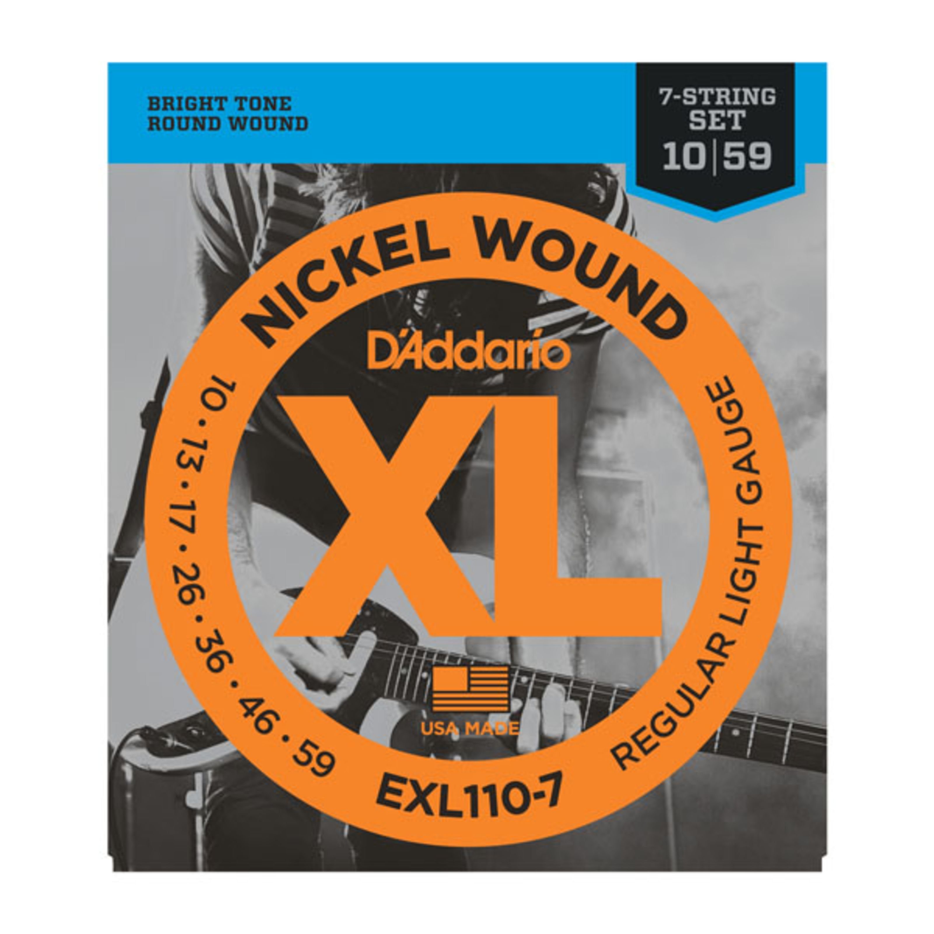 Daddario Saiten, E-Git.Saiten 10-59 7-String EXL110-7 Nickel Wound - E-Gitarrensaiten