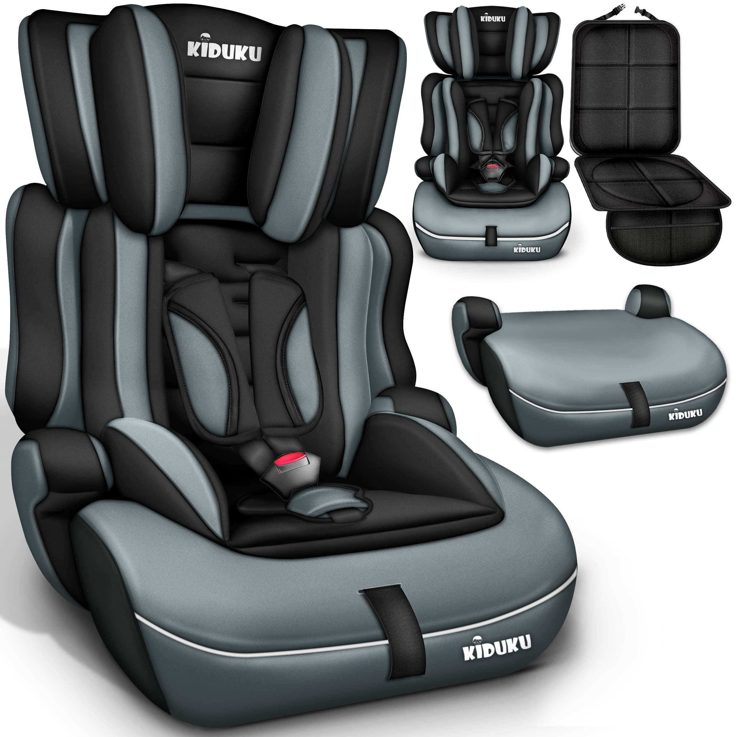 KIDUKU Autokindersitz Kindersitz 9-36 kg (1-12 Jahre), Autositz ECE R 129/03, Kinderautositz Gruppe 1/2/3
