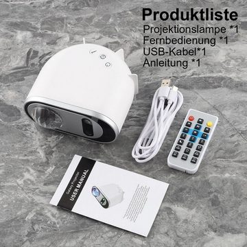 yozhiqu Umgebungslicht für Schlafzimmer, Nachtlicht für erholsamen Schlaf Portabler Projektor (Traumhafter Bluetooth-Kreativprojektor für entspannte Atmosphäre)
