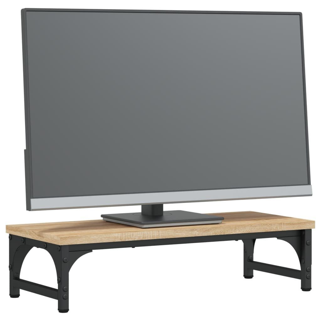 vidaXL Monitor-Halterung 55 x 23 x 14 cm Monitorständer Sonoma Eiche 55x23x14 cm Spanplatte Bil