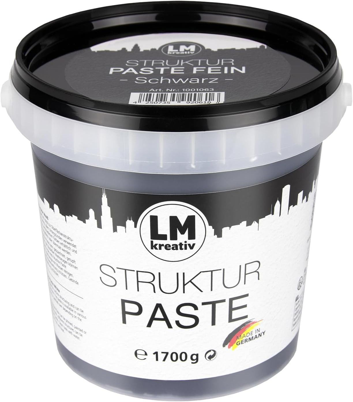 LM-Kreativ Strukturpaste Strukturpaste Fein, wasserfest nach Trocknung, matt, wasserbasiert