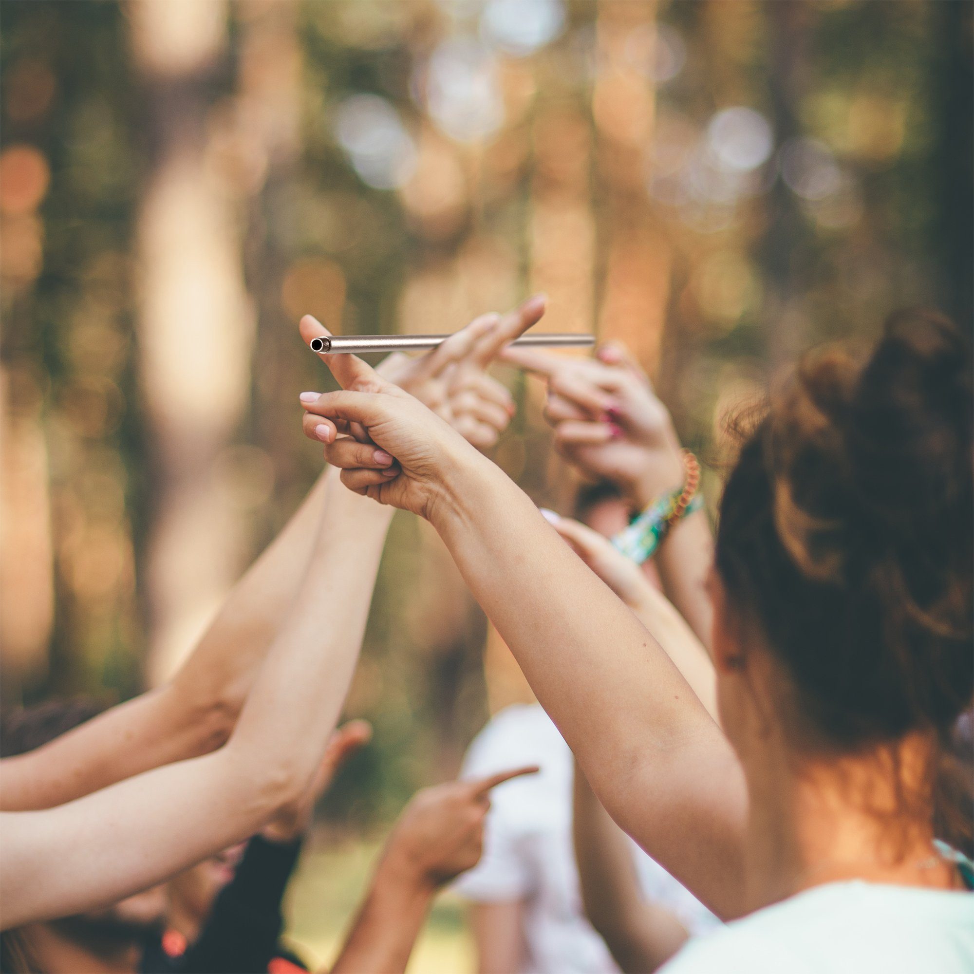 ideen.kollektiv Lernspielzeug Zauberstab aus leichtem Aluminium Magischer Stab Helium Stick, Teambuilding-Tool Kommunikationsübung Kooperationsspiel