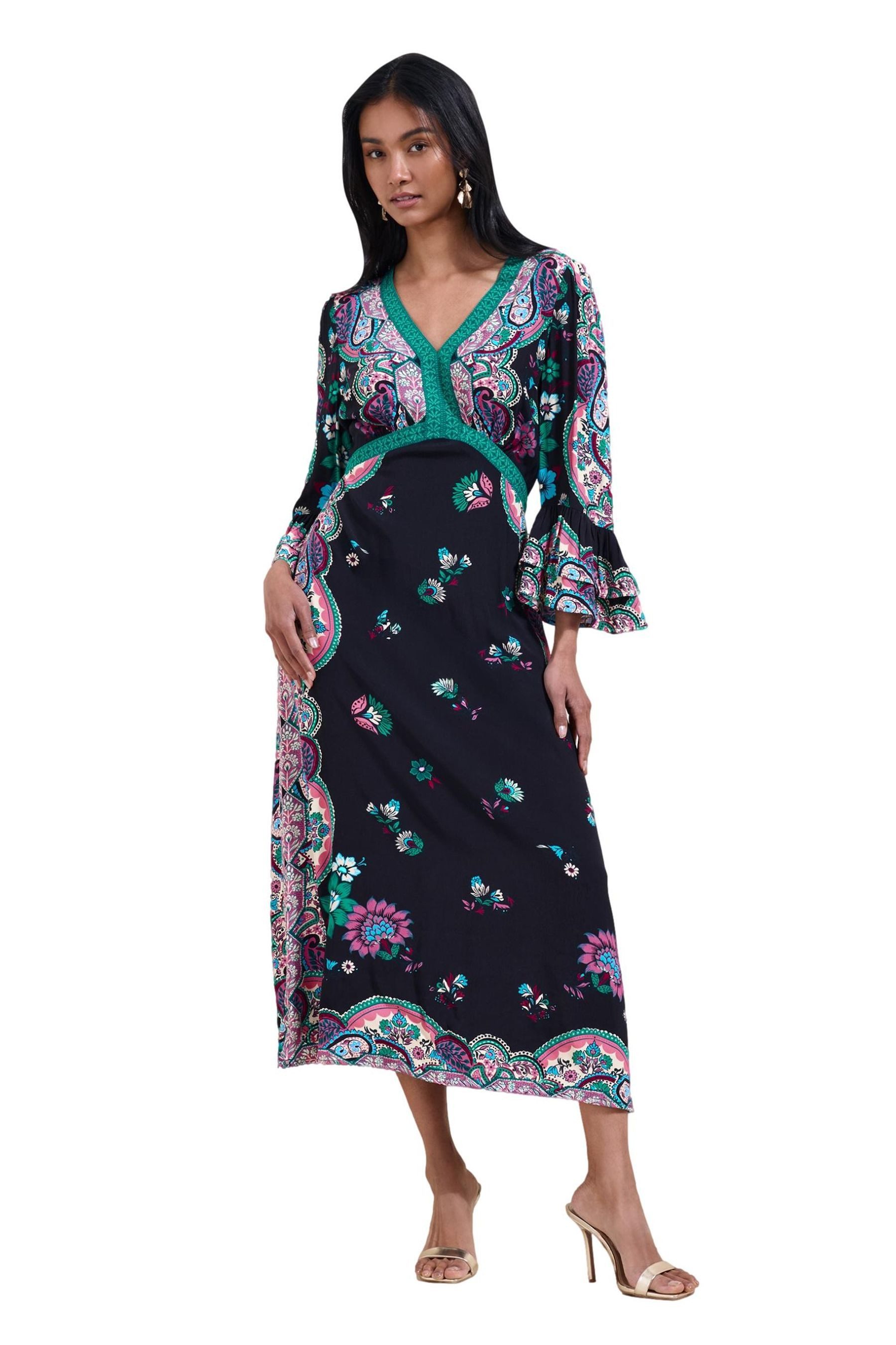 Midikleid Love & Roses Midikleid, Kurzgröße