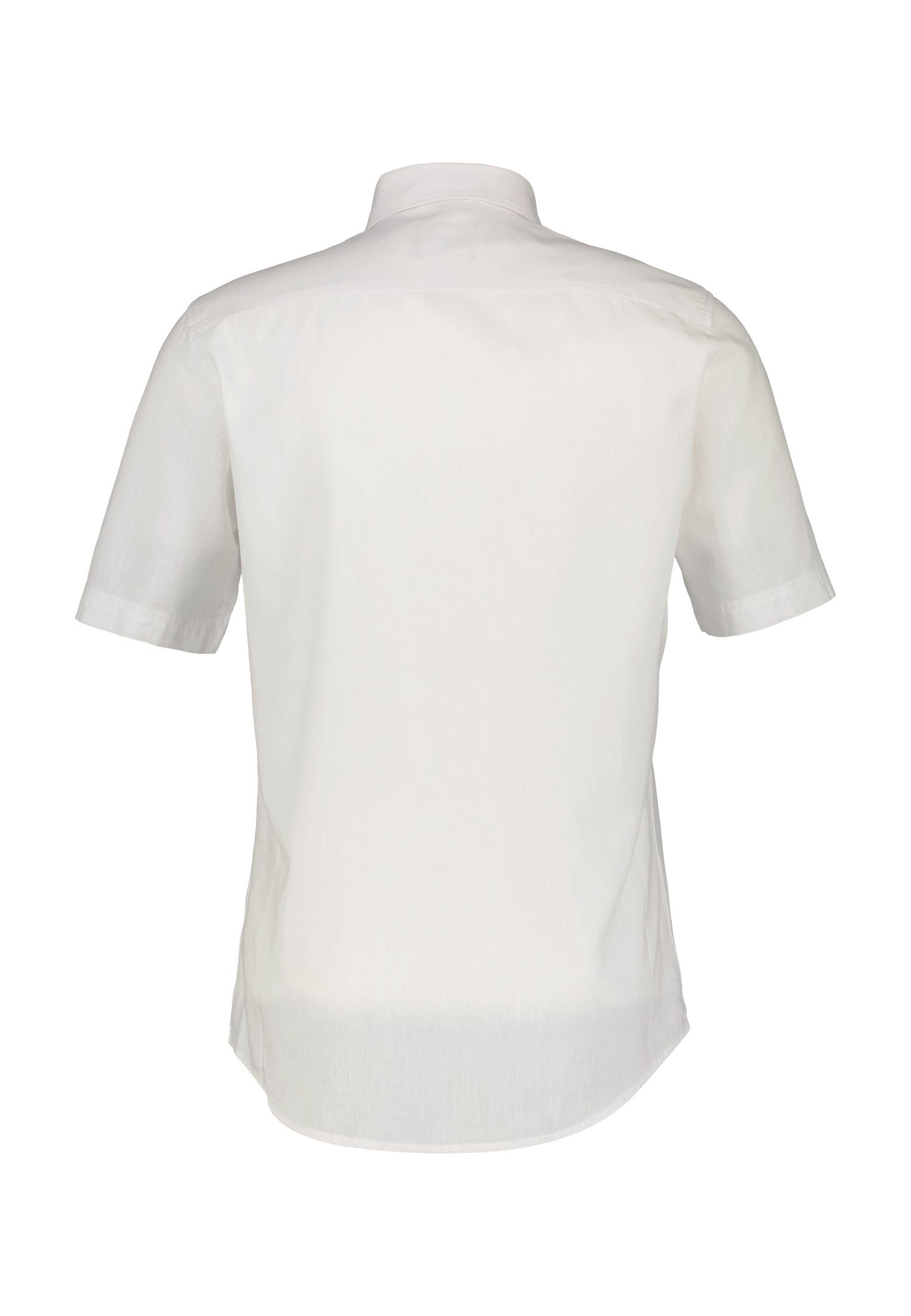 WHITE LERROS Kurzarmhemd Baumwoll-Leinen-Mix LERROS Kurzarmhemd,