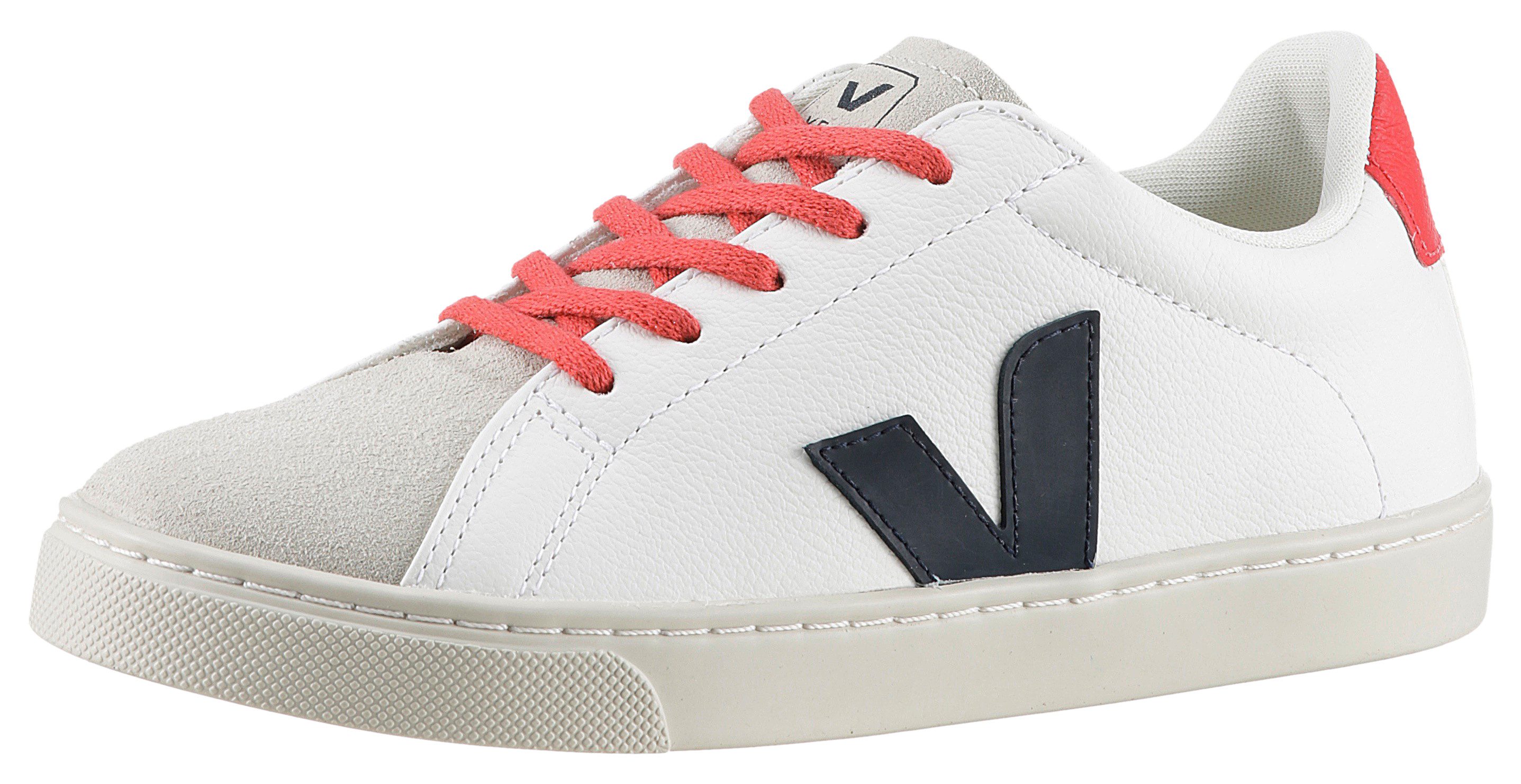 VEJA SMALL ESPLAR LACES Sneaker Schnürschuh, Court Sneaker, Retro Sneaker mit seitlichem V-Logo