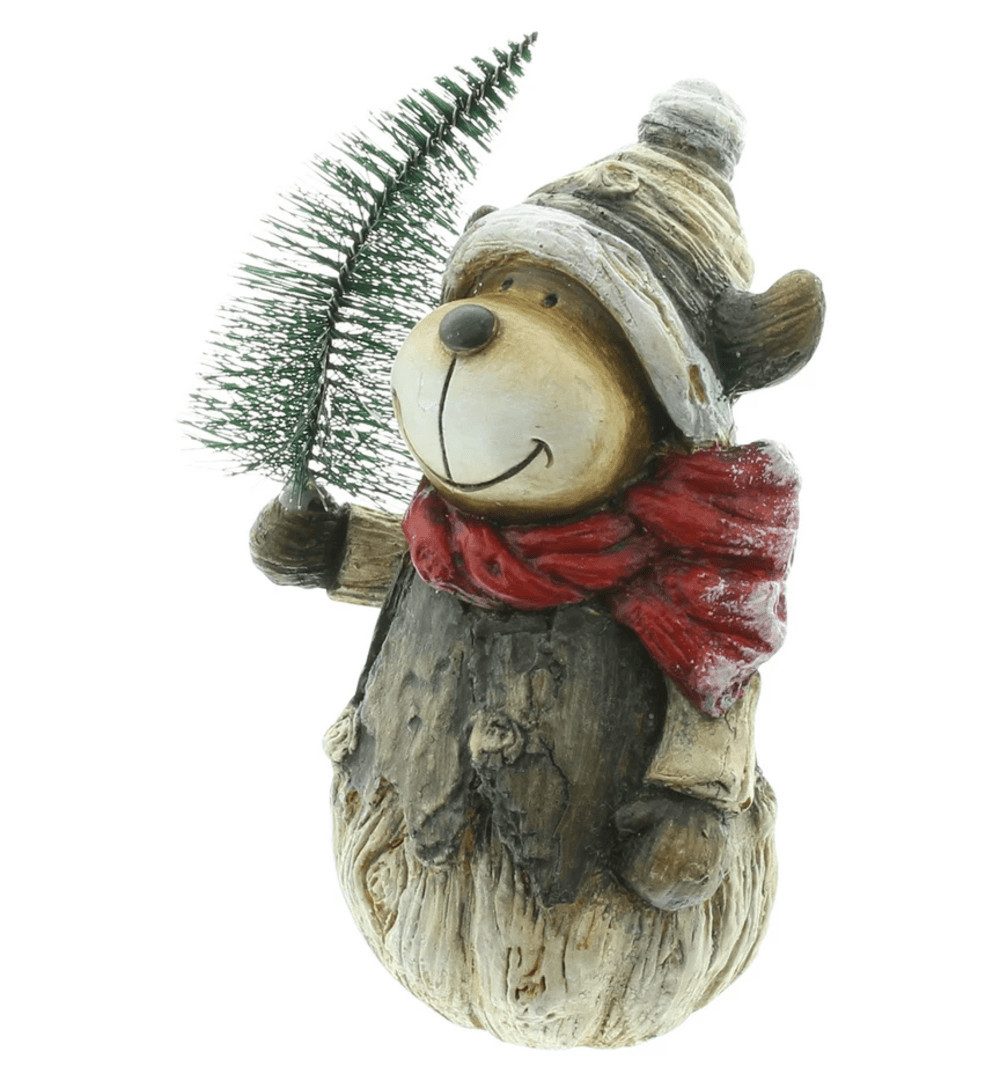 Home-trends24.de Dekofigur Elch Tanne Deko Figur Weihnachtsdeko Winter Tischdeko