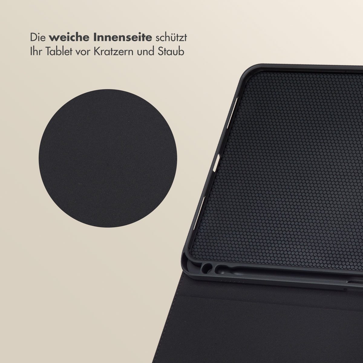 Selencia Tablet-Mappe Selencia Sabi Klapphülle mit Leopardenmuster Apple iPad 11 (2025) 11 Z – Bild 5 von 5