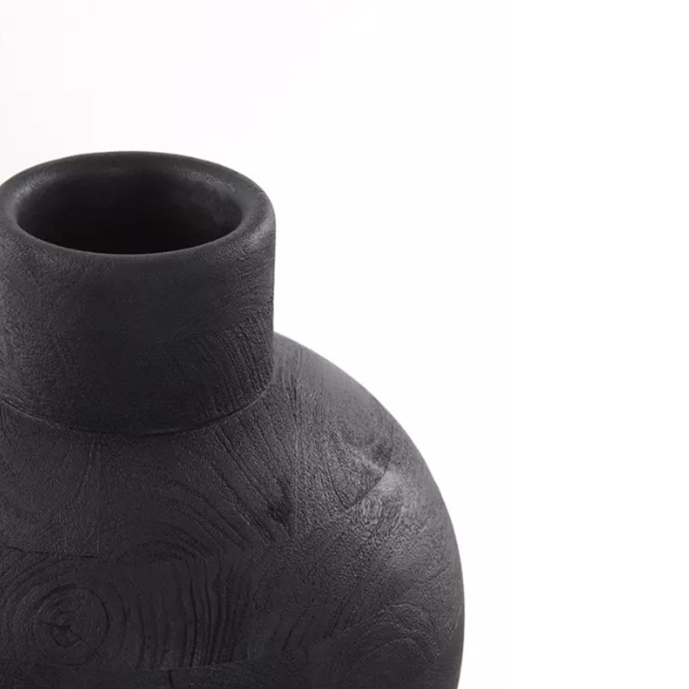 Light & Living Bodenvase Dekovase Vase BARUMI Light & Living Blumenvase Ø33x45 cm Holz Schwarz (1 St)