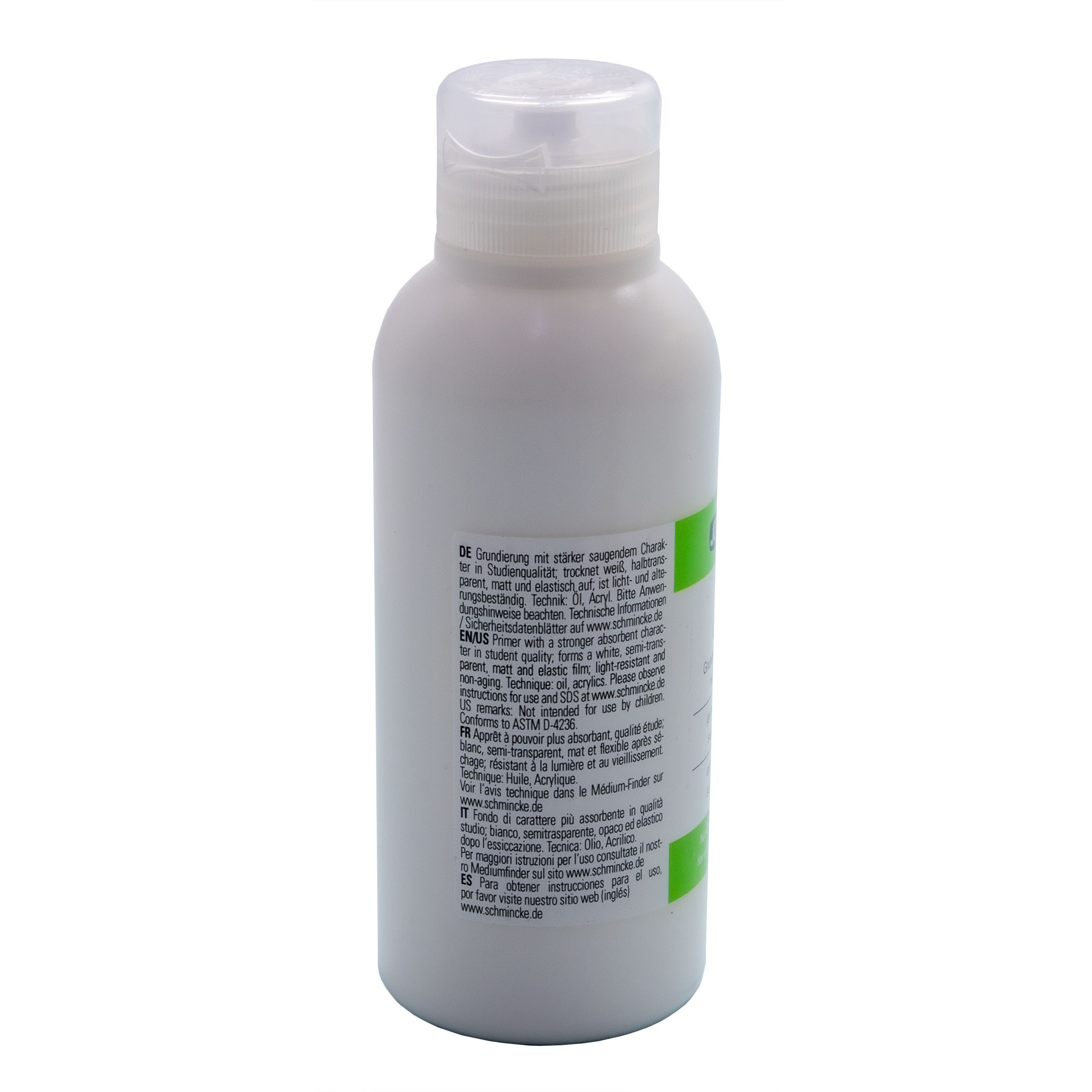 Schmincke Acrylfarbe 250ml Hilfsmittel Gesso 50 518 027 Grundierung für Leinwände weiß – Bild 2 von 2