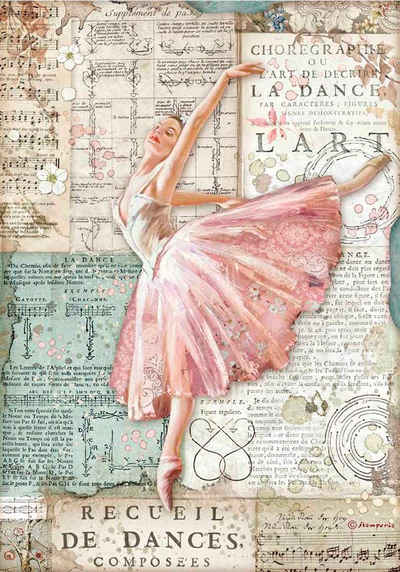 Stamperia Seidenpapier »Baletttänzerin«, DIN A4