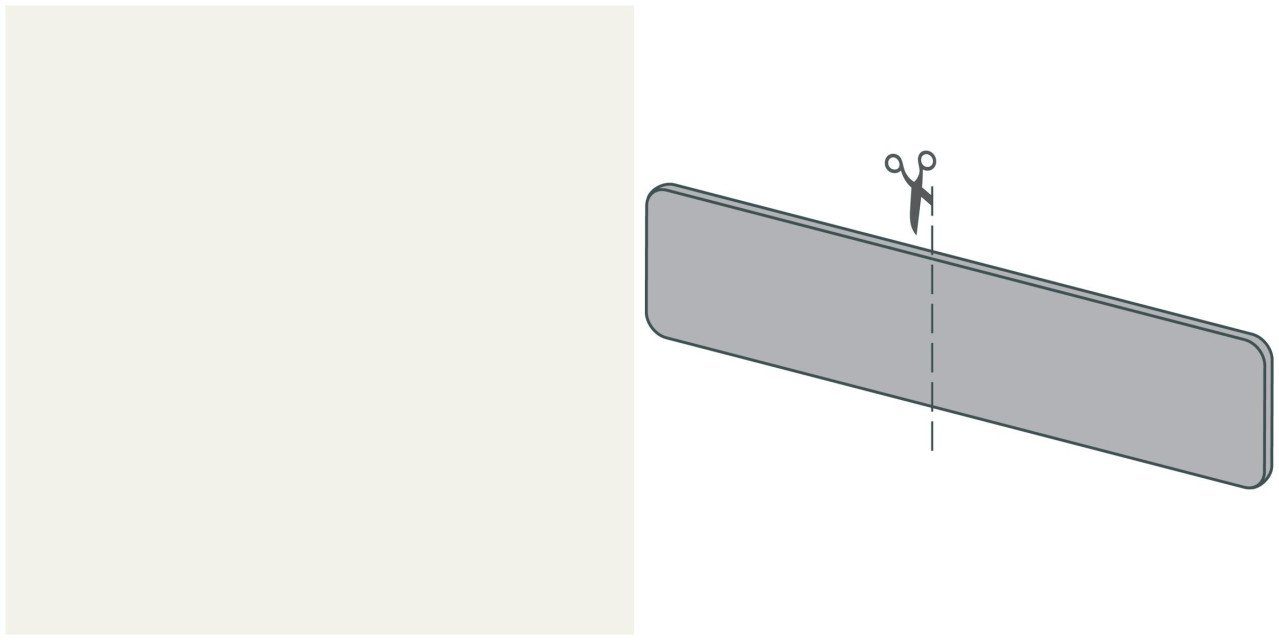 GetaLit Fensterbank Getalit InStyle-Blende Typ 4 weiß 405 x 41 x 5 mm