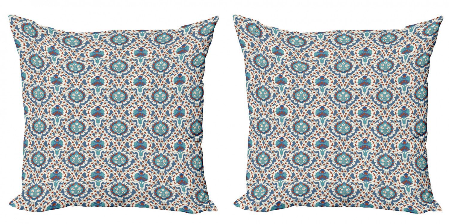 Doppelseitiger Kissenbezüge Accent Traditionelle (2 Blumenkunst Modern Abakuhaus Stück), Digitaldruck, orientalisch