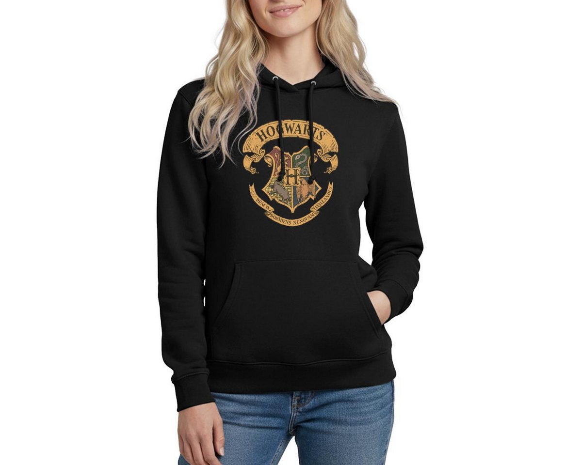 Spreadshirt Hoodie Harry Potter Hogwarts Wappen Damen Hoodie (1-tlg)
