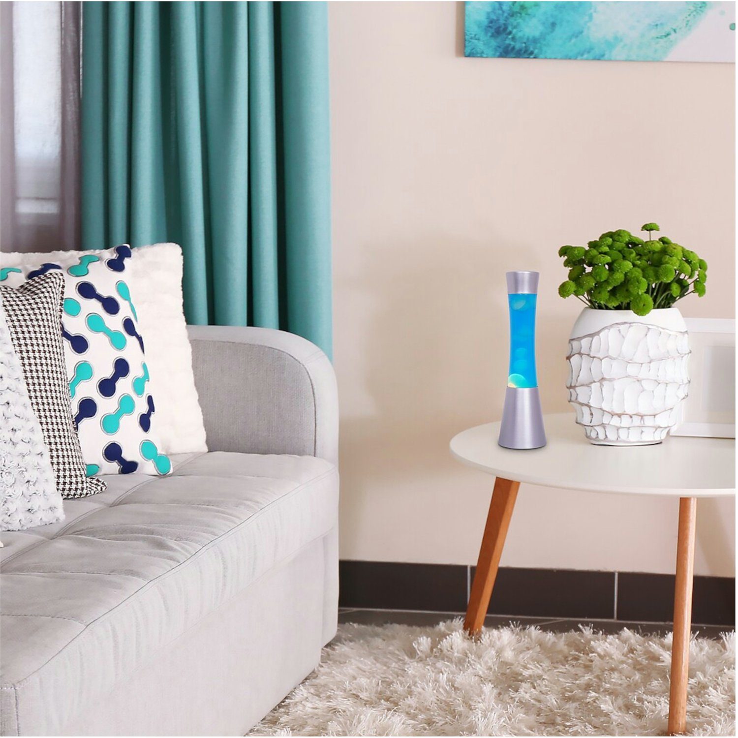 Rabalux Lavalampe, Minka Lavalampe 20W 39,5 cm Blau