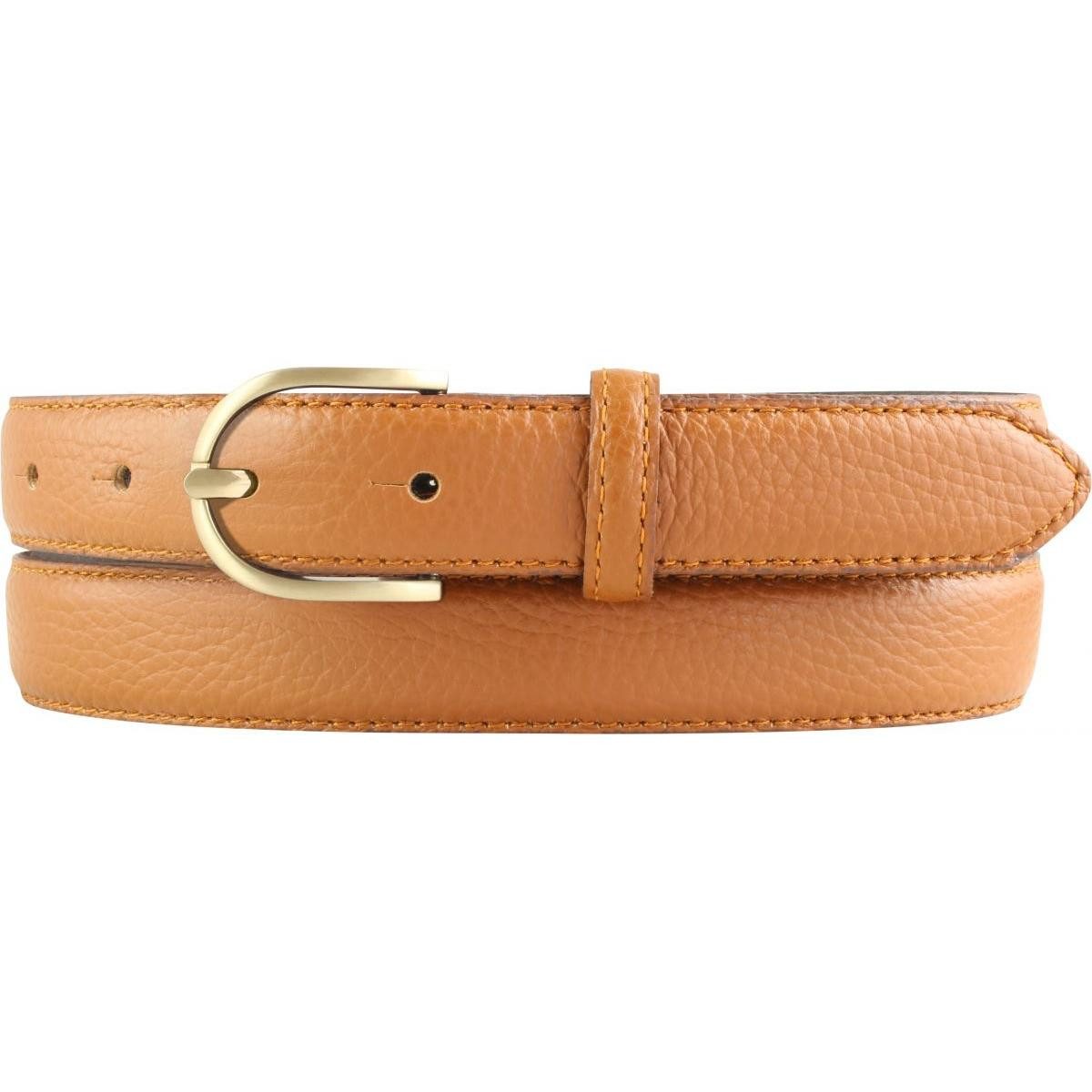 Ledergürtel Italienischer Damen-Gürtel, 25 mm breit, Damen, Chinogürtel, Hosengürt