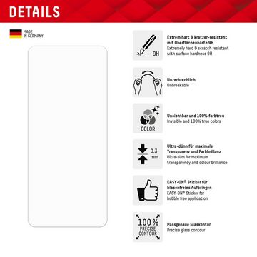 Displex Smart Glass für Xiaomi Redmi 12, Displayschutzfolie, Displayschutzfolie Displayschutz kratzer-resistent 9H unzerbrechlich