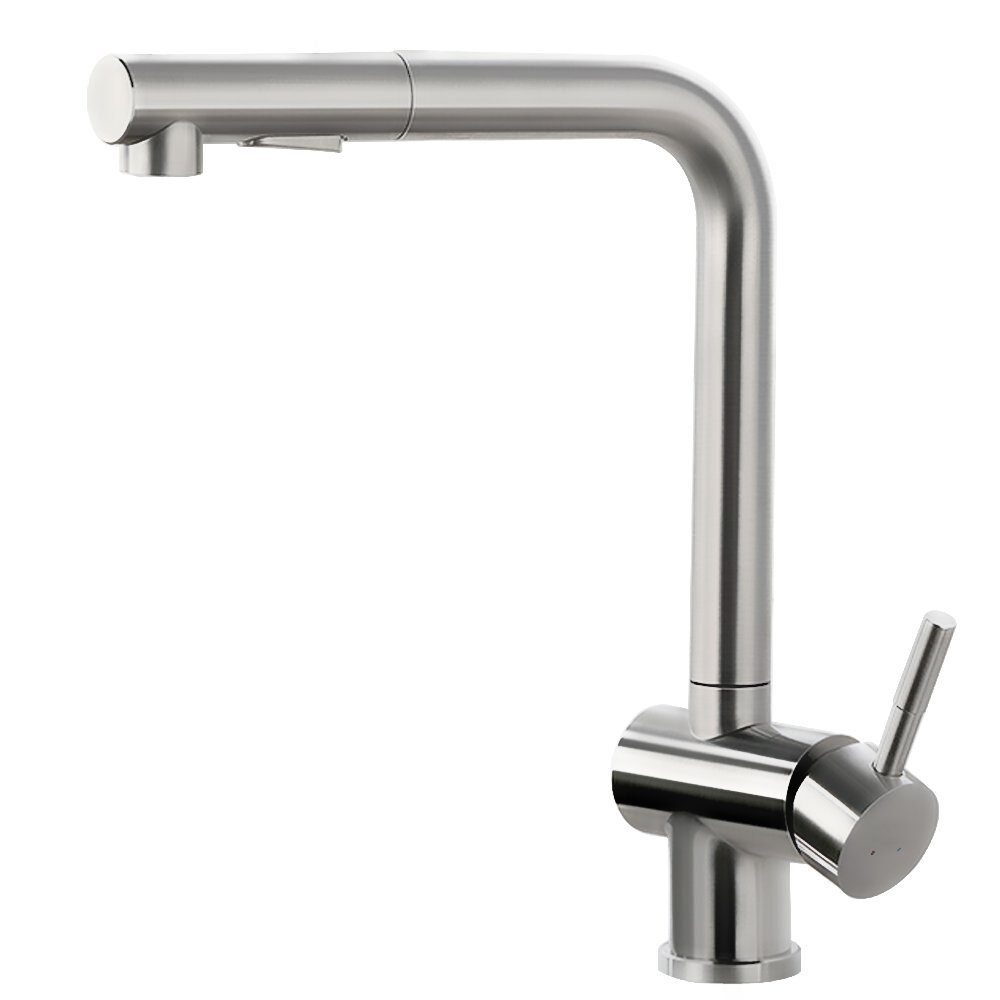 Küche (Ausziehbar Armatur Wasserstrahlarten Schwarz Küche Edelstahl) XERSEK Küchenarmatur Brause Silber Küchenarmatur Zwei Hochdruckhahn (2 360° Silber Spültischarmatur Wasserstrahlarten Schwenkbar, Wasserhahn Strahlarten) Einhebel, Einer/Zwei Küche mit Hochdruck Mischbatterie