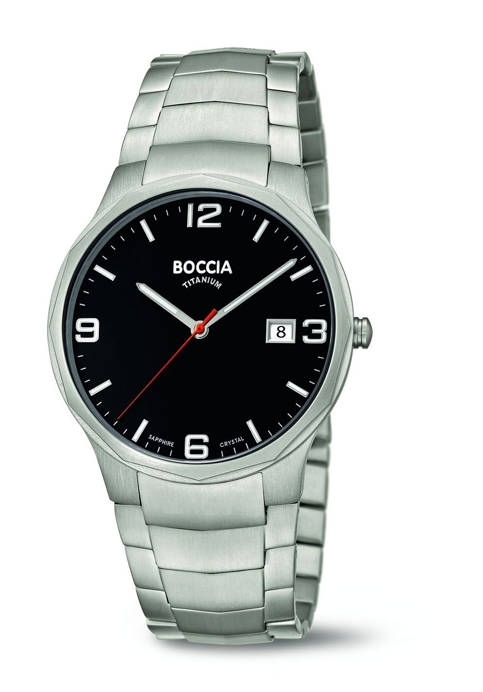 Boccia Quarzuhr Boccia Herren Uhr Titan 3656-02, (1-tlg)