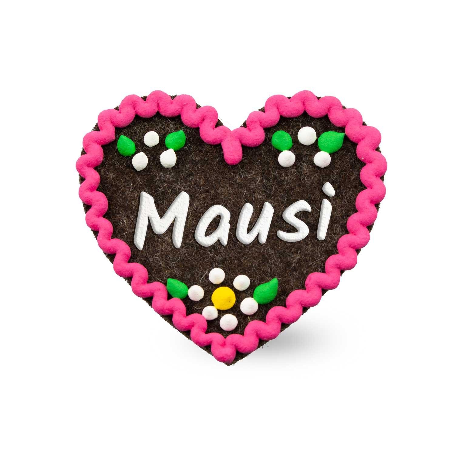 Bavariashop Brosche Filzherz-Anstecker "Mausi" günstig online kaufen