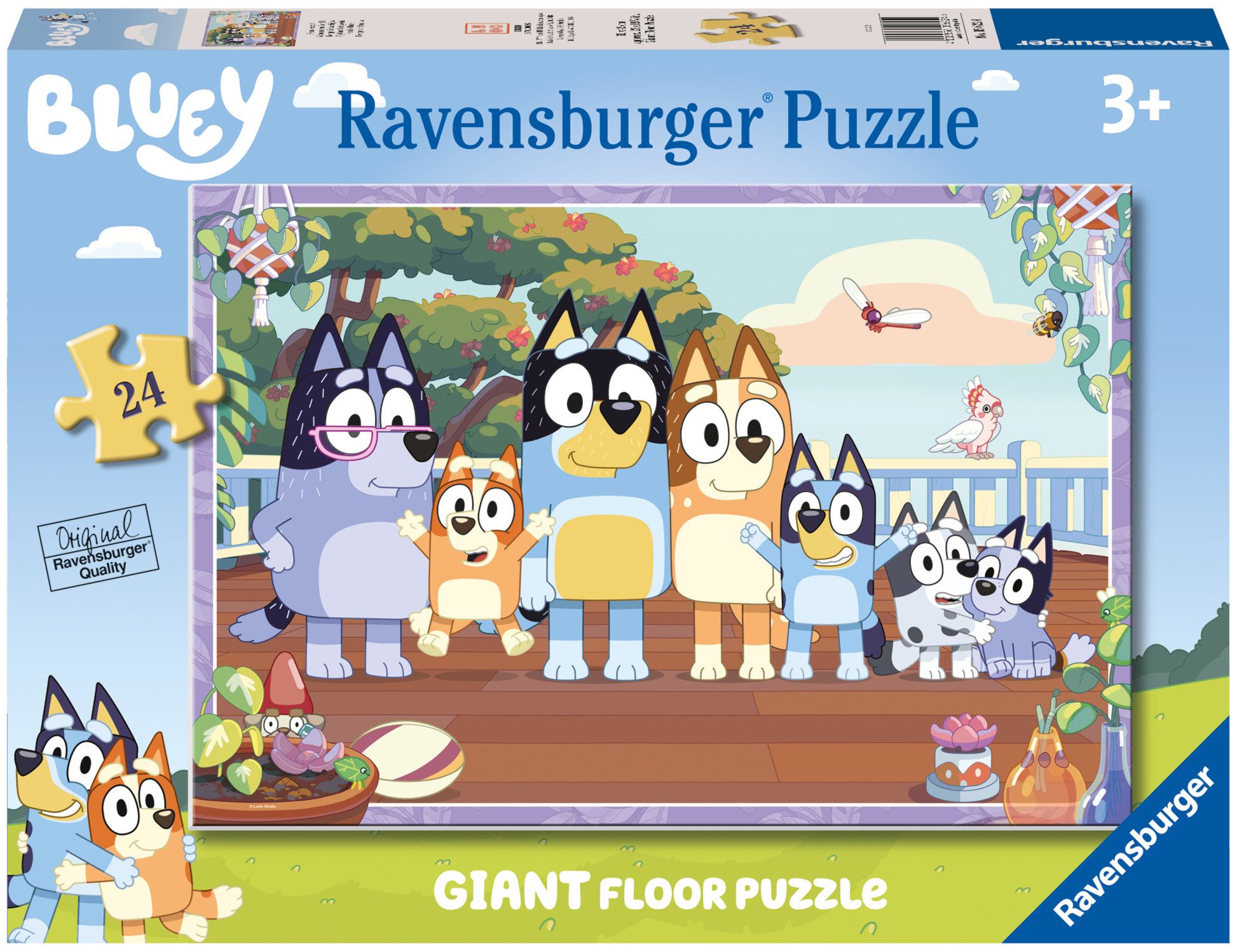 Ravensburger Puzzle Bluey, Familienzeit, 24 Puzzleteile, Made in Europe