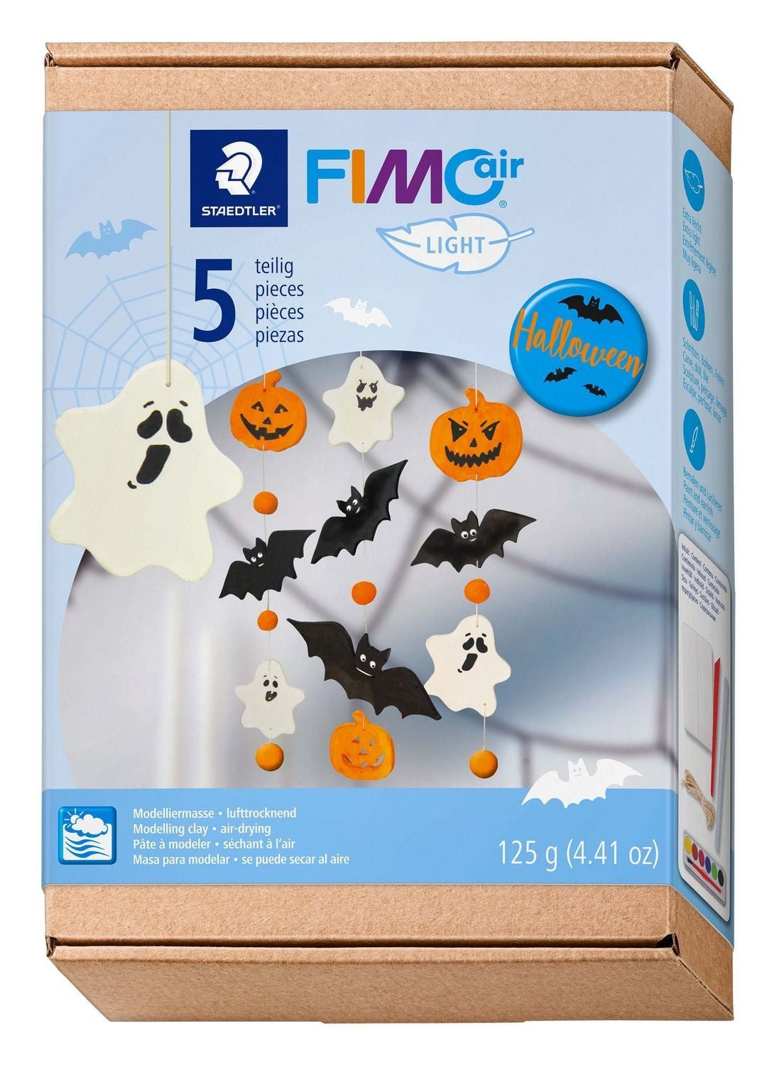 STAEDTLER Buntstift STAEDTLER Modelliermasse Set FIMOair ghost, Halloween-Geister, lufttro