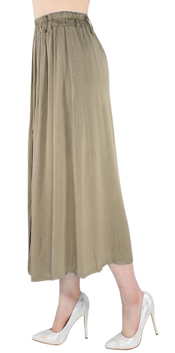 dy_mode Strandrock Damen Sommerrock in Midi-Länge günstig online kaufen