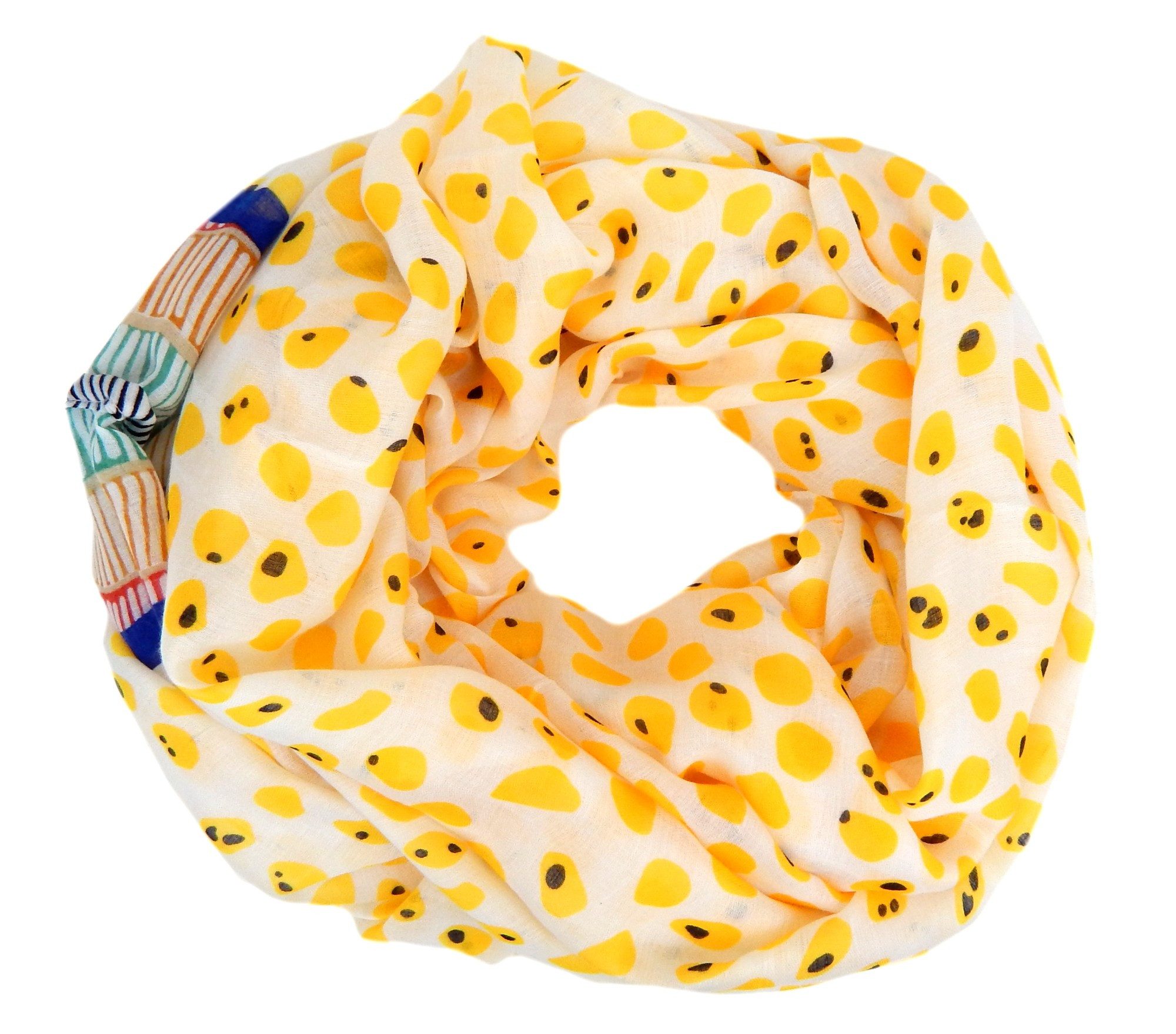 Ella Jonte Loop, breiter weicher Loop mit Punkte und Streifen Baumwolle Vis günstig online kaufen