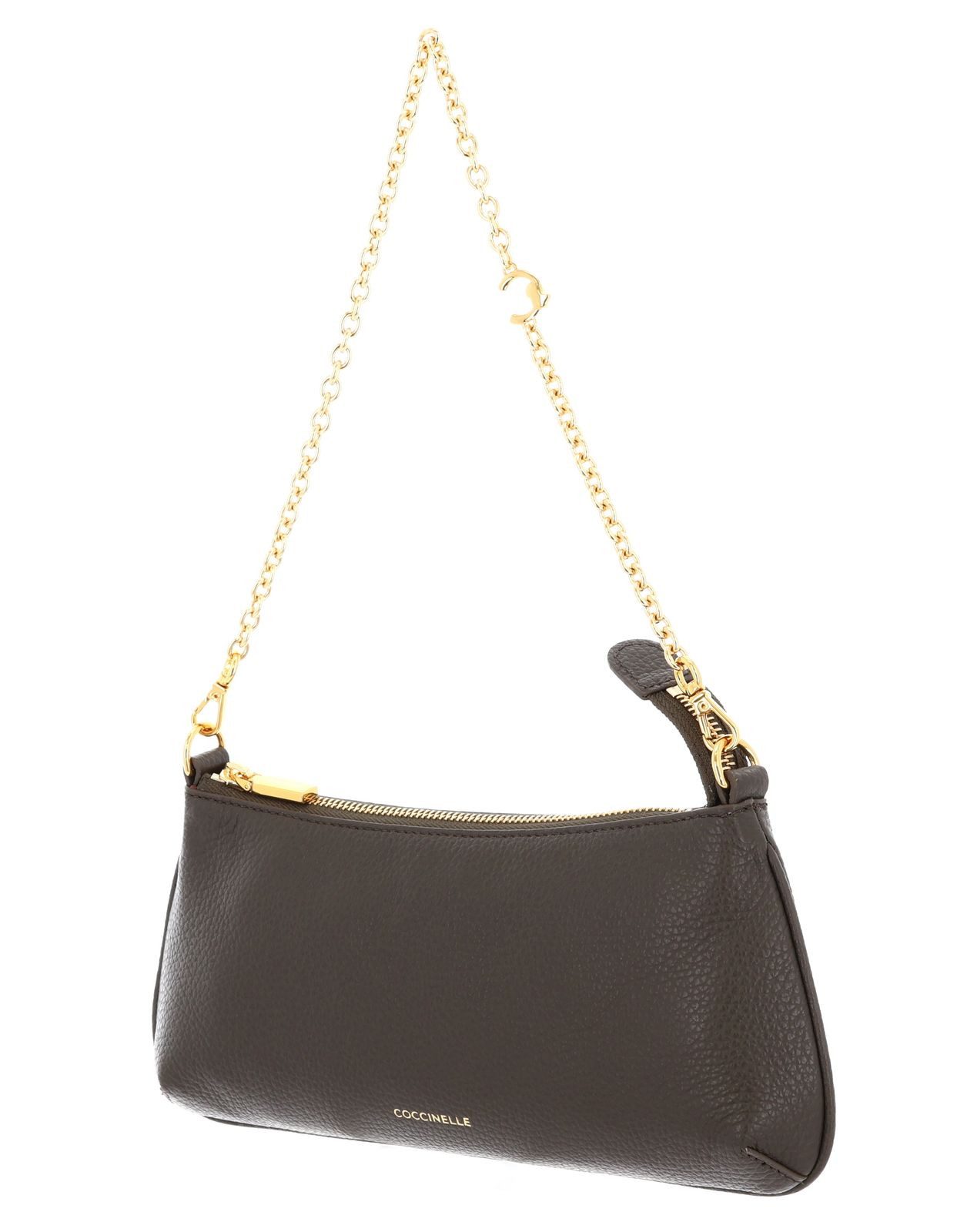 COCCINELLE Umhängetasche Chain Mini Bag Grained Leather, aus echtem Rindsleder
