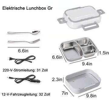 Aoucheni Elektrische Lunchbox Elektrische Lunchbox Tragbarer Warmhaltebehälter Für Auto & Zuhause
