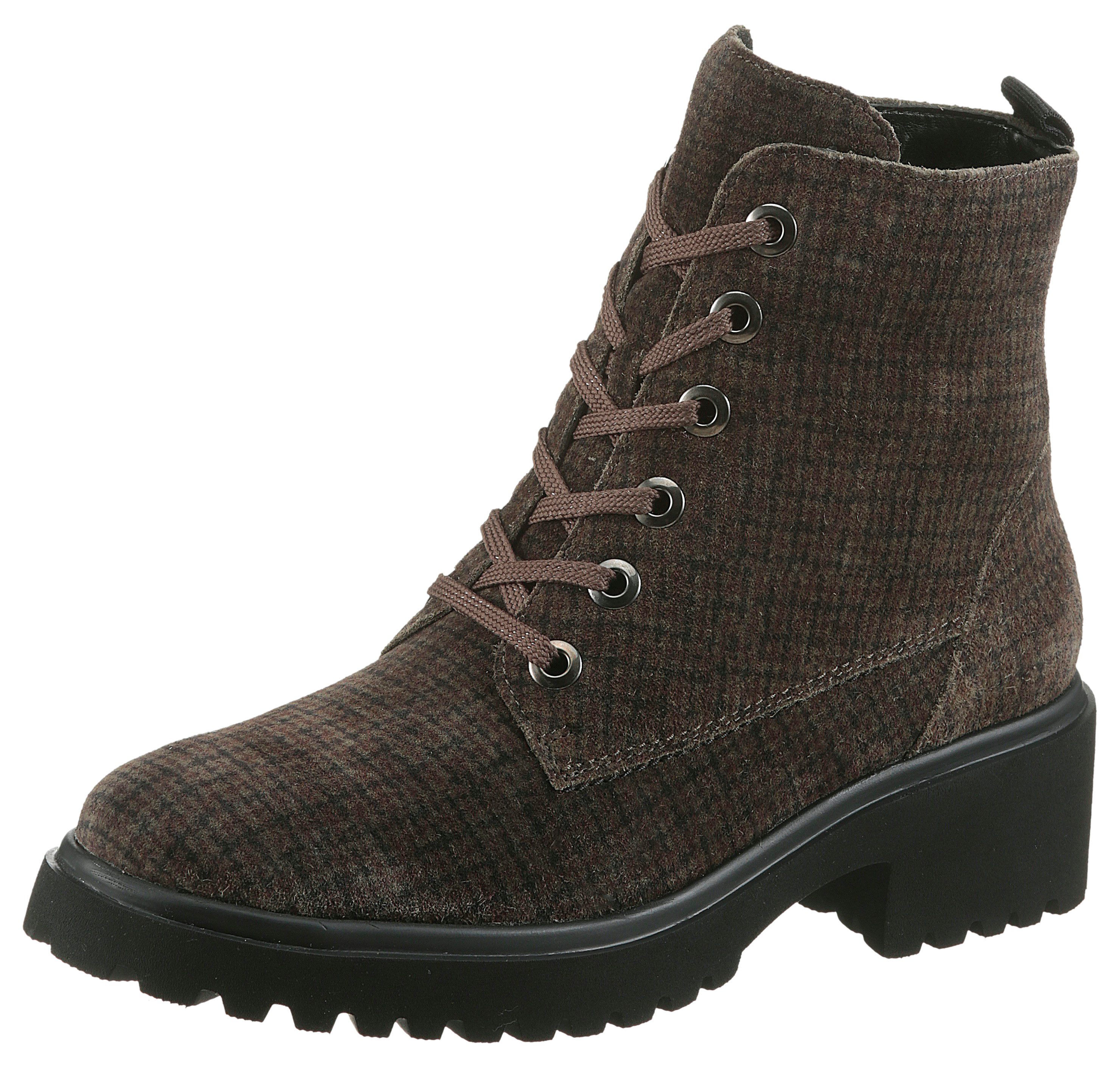 Waldläufer H-LUISE Schnürstiefelette Schnürboots, Profilsohle, Blockabsatz, günstig online kaufen