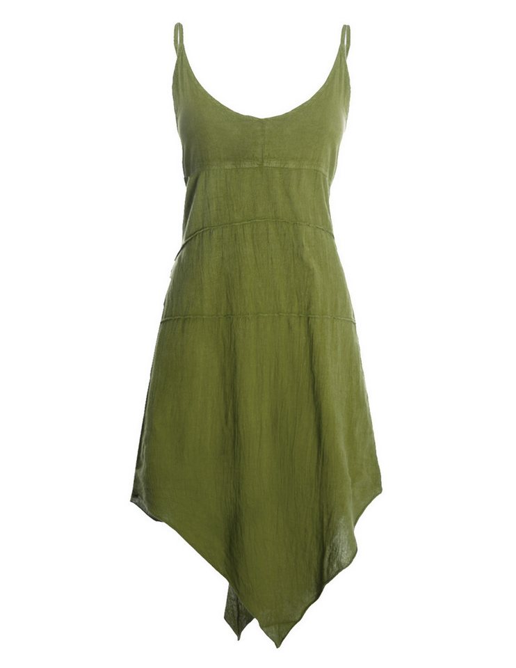 Vishes Zipfelkleid Elfenkleid Damen Asymmetrisch Zipfelsaum Spaghettiträger Boho Alternative Mode, Boho, Hippie, Ethno, Festival