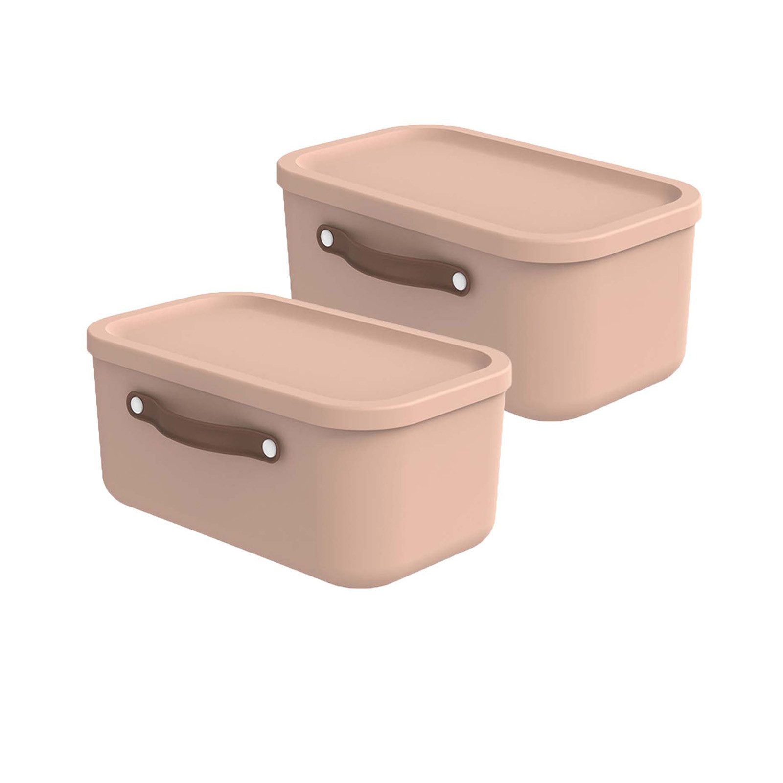 ROTHO Stapelbox 2er-Set Kiste mit Deckel Maloja 12l (Aufbewahrungsset, 2er-Set)