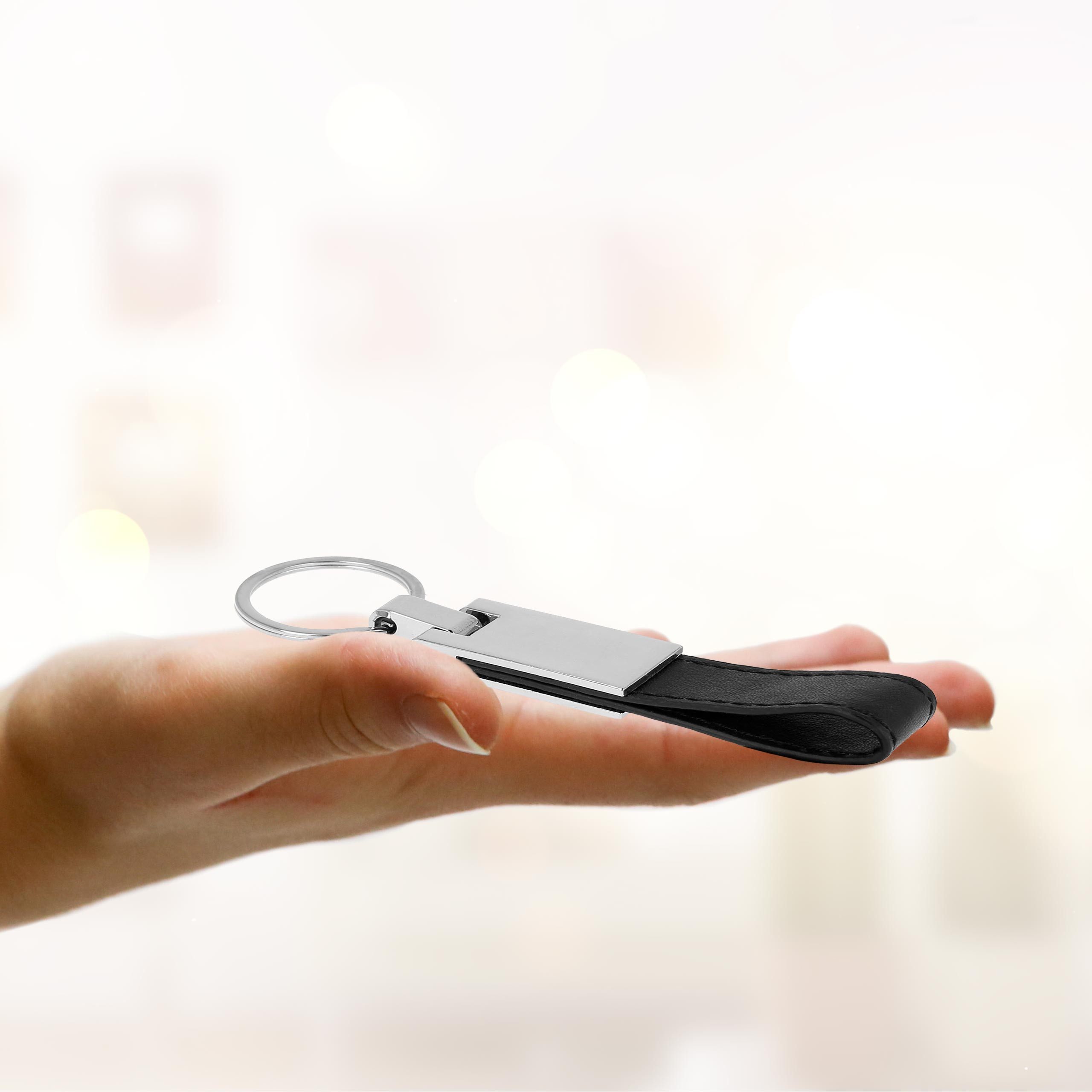 Lantelme Schlüsselanhänger Set Edelstahl Leder Schlüsselbund Autoschlüssel günstig online kaufen