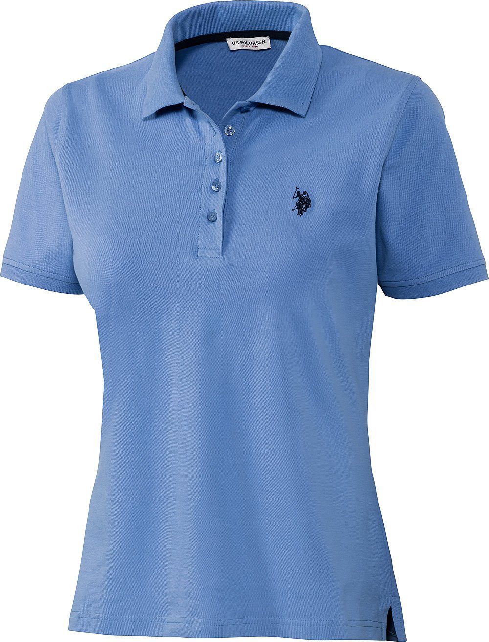 U.S. Polo Assn Poloshirt Stretch-Piqué mit taillierte Passform