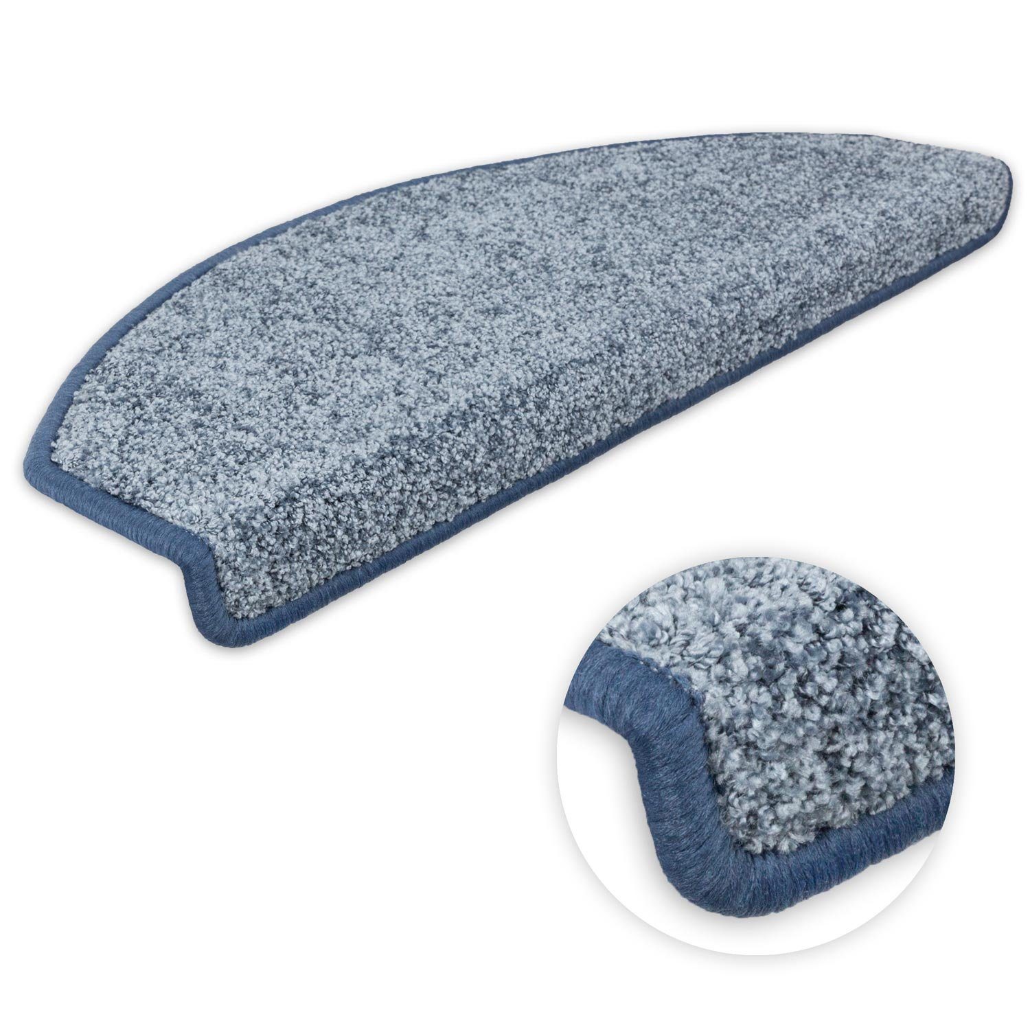Metzker® Stufenmatte Stufenmatten Ventura Halbrund Hellblau 1 Stück, Höhe: günstig online kaufen